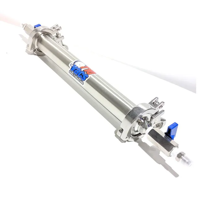 710Vacs Tube extraction inox fermé 45 g 6 pouces